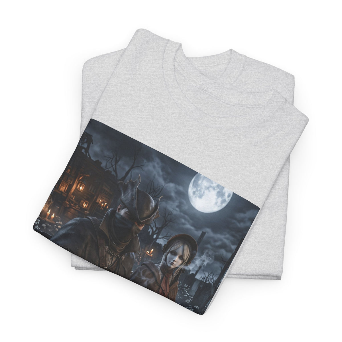 Hunters Smoking Under Moonlight