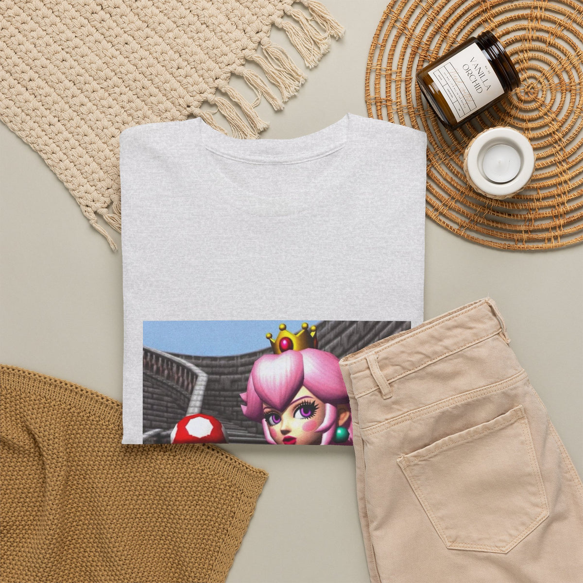 Gothic Princess Peach With Mushroom Tee