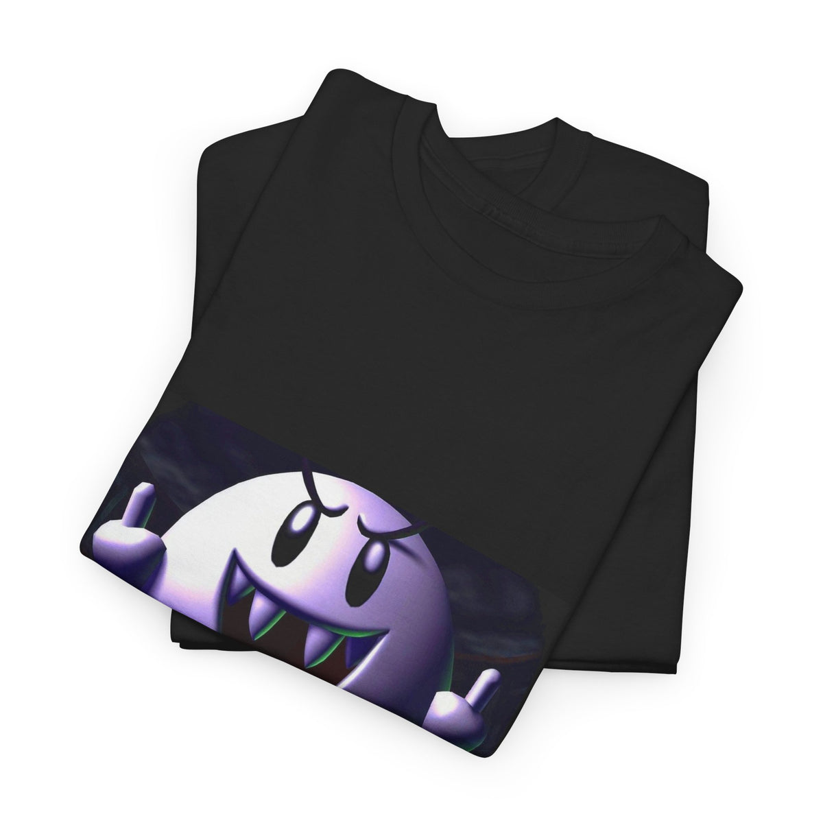 Edgy Ghost Flipping The Bird Tee