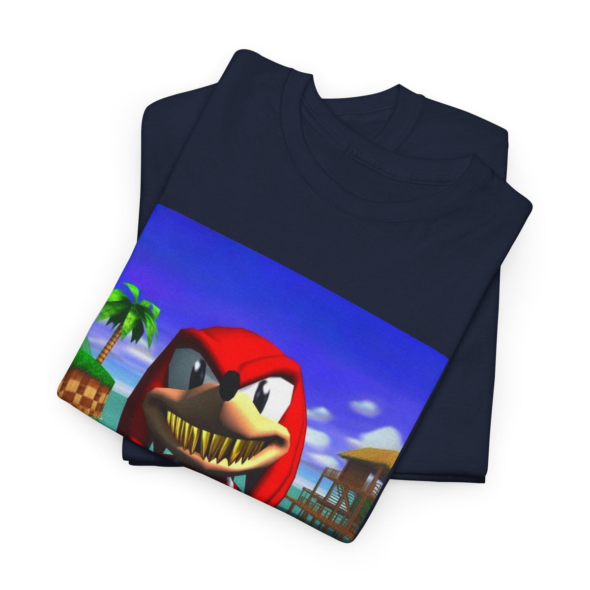 Grill Knuckles Flips Off On Beach Tee
