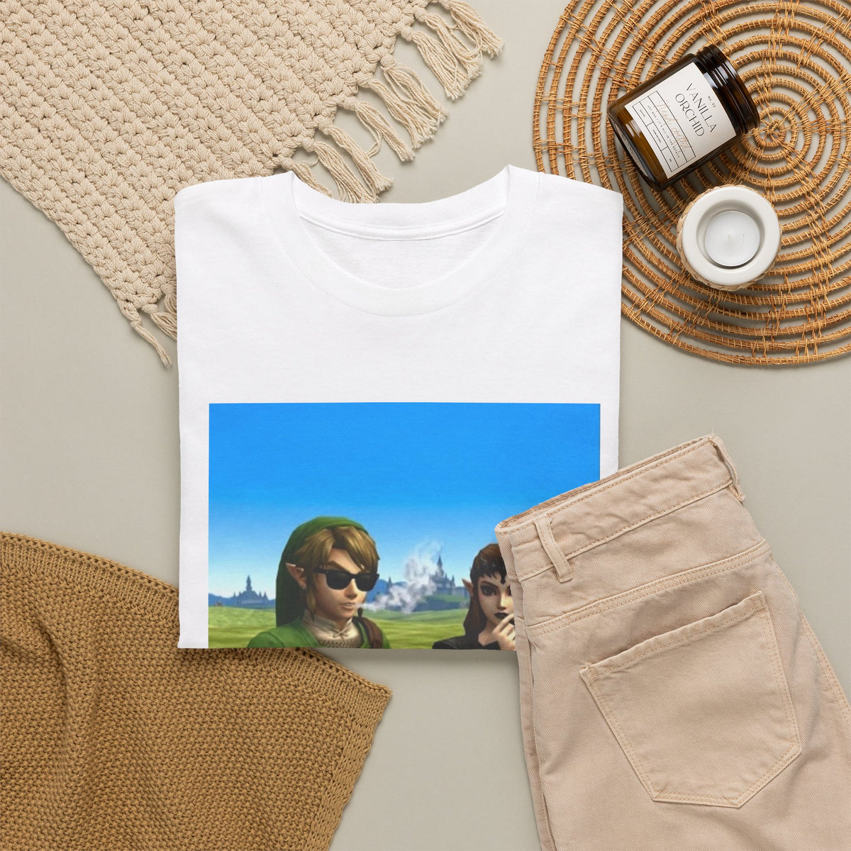 Link And Zelda Chilling With Cigars
