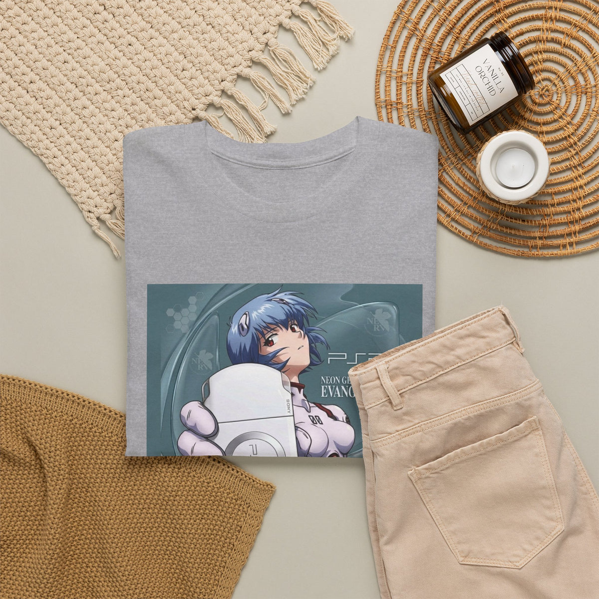 Rei Ayanami Holds PSP Console Tee