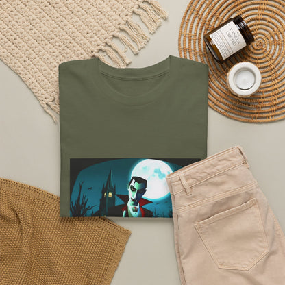 Vampire Giving The Finger In Cemetery Tee