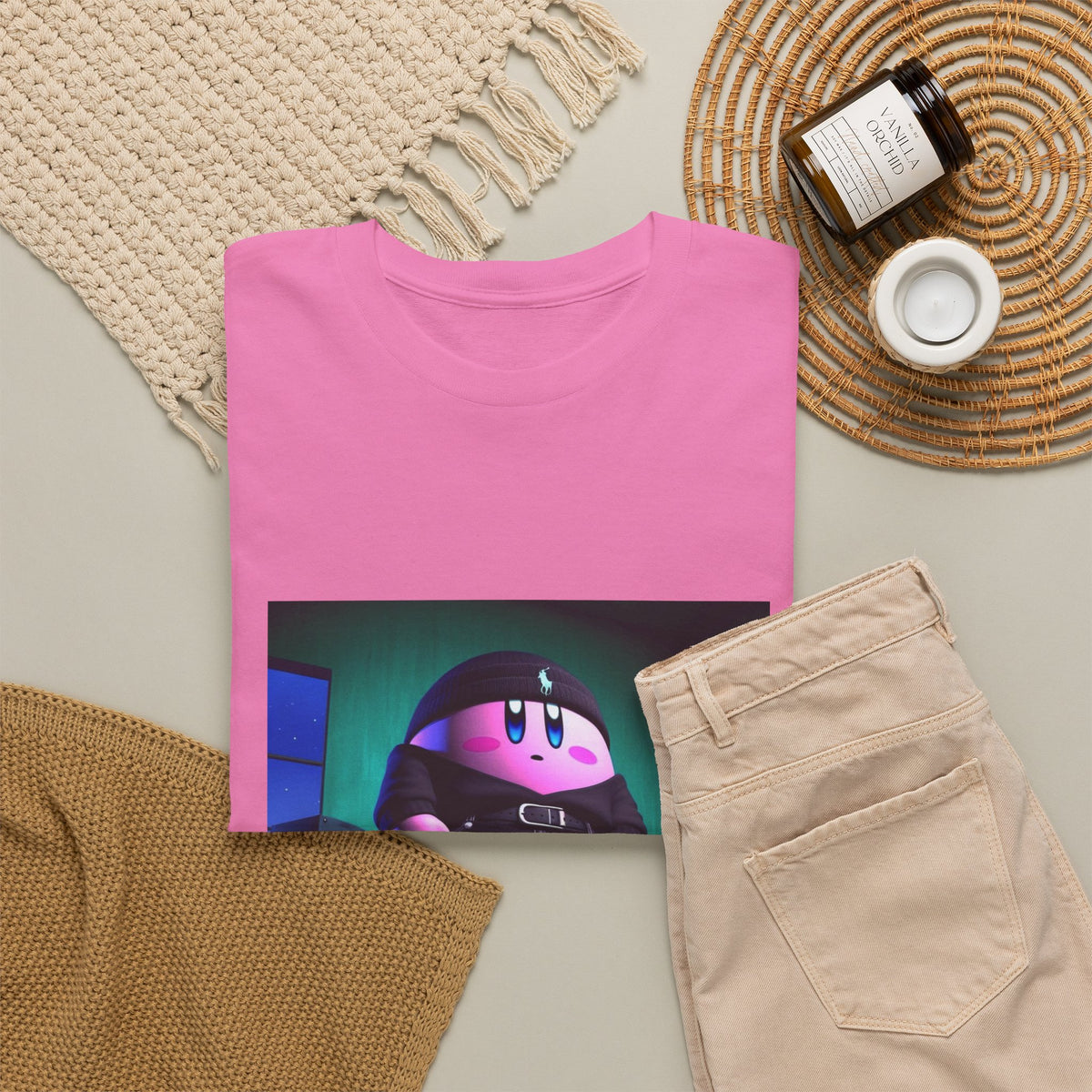 Drip Kirby Posing In His Crib Tee