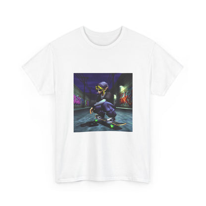 Edgy Link Skater Smoking Alley Tee