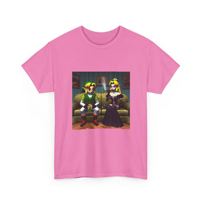 Link and Goth Peach Chillin' and Smoking Tee