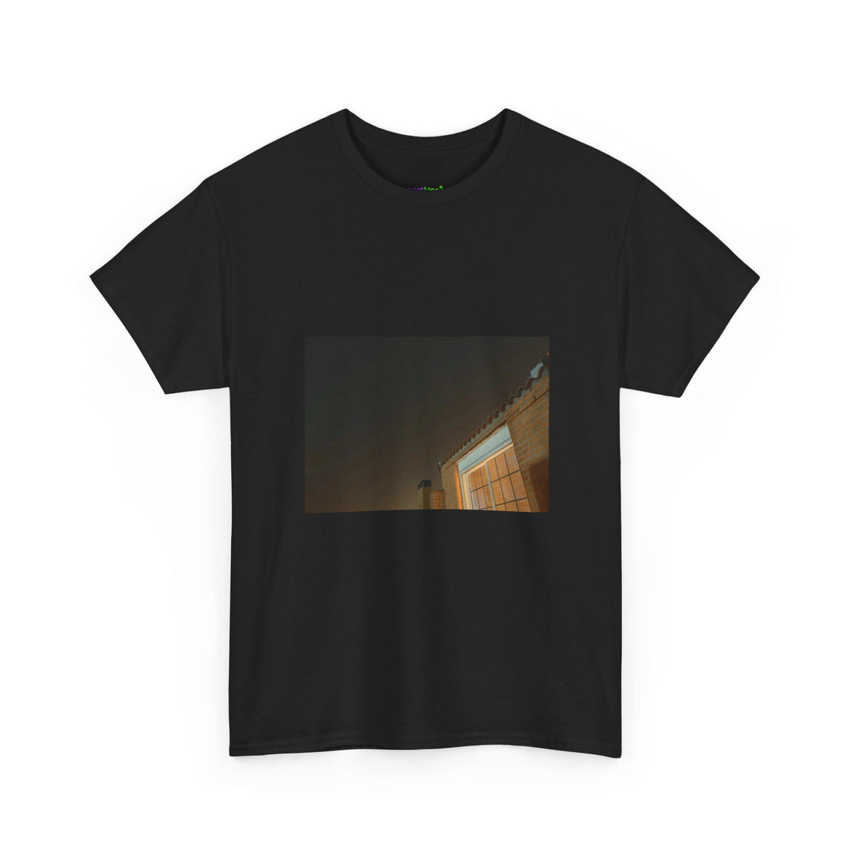 Neon Leaf Whisper Graphic Tee
