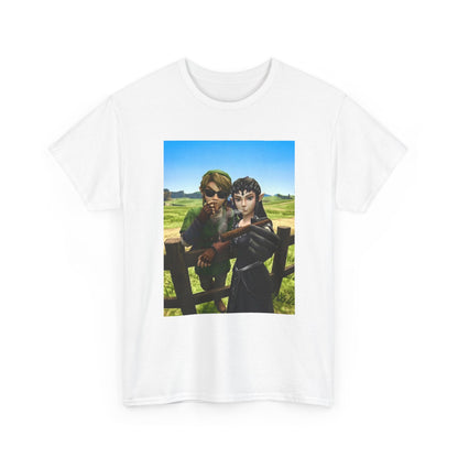 Link And Zelda Smoking Cigars Tee