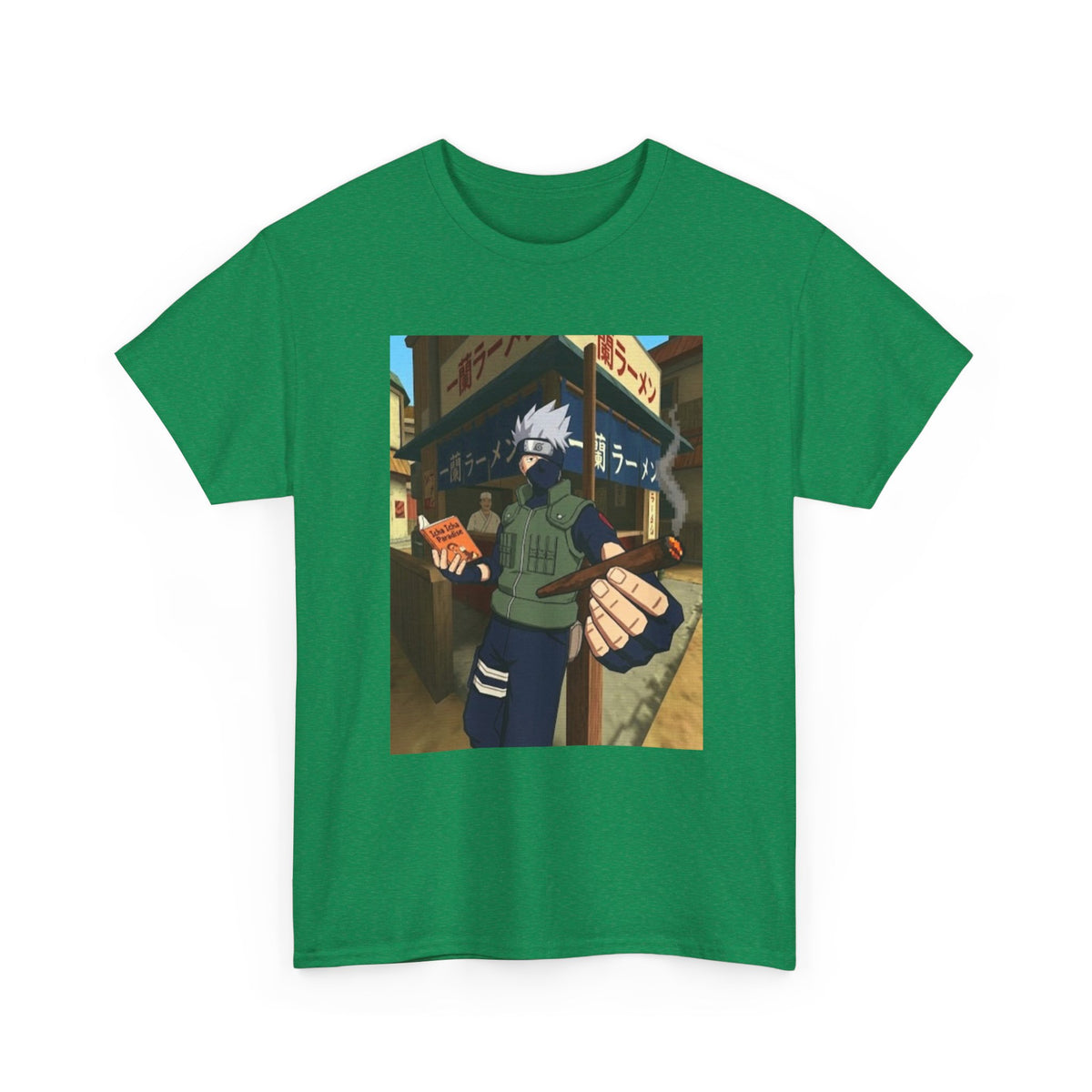 Kakashi Relaxing With Blunt And Book Tee