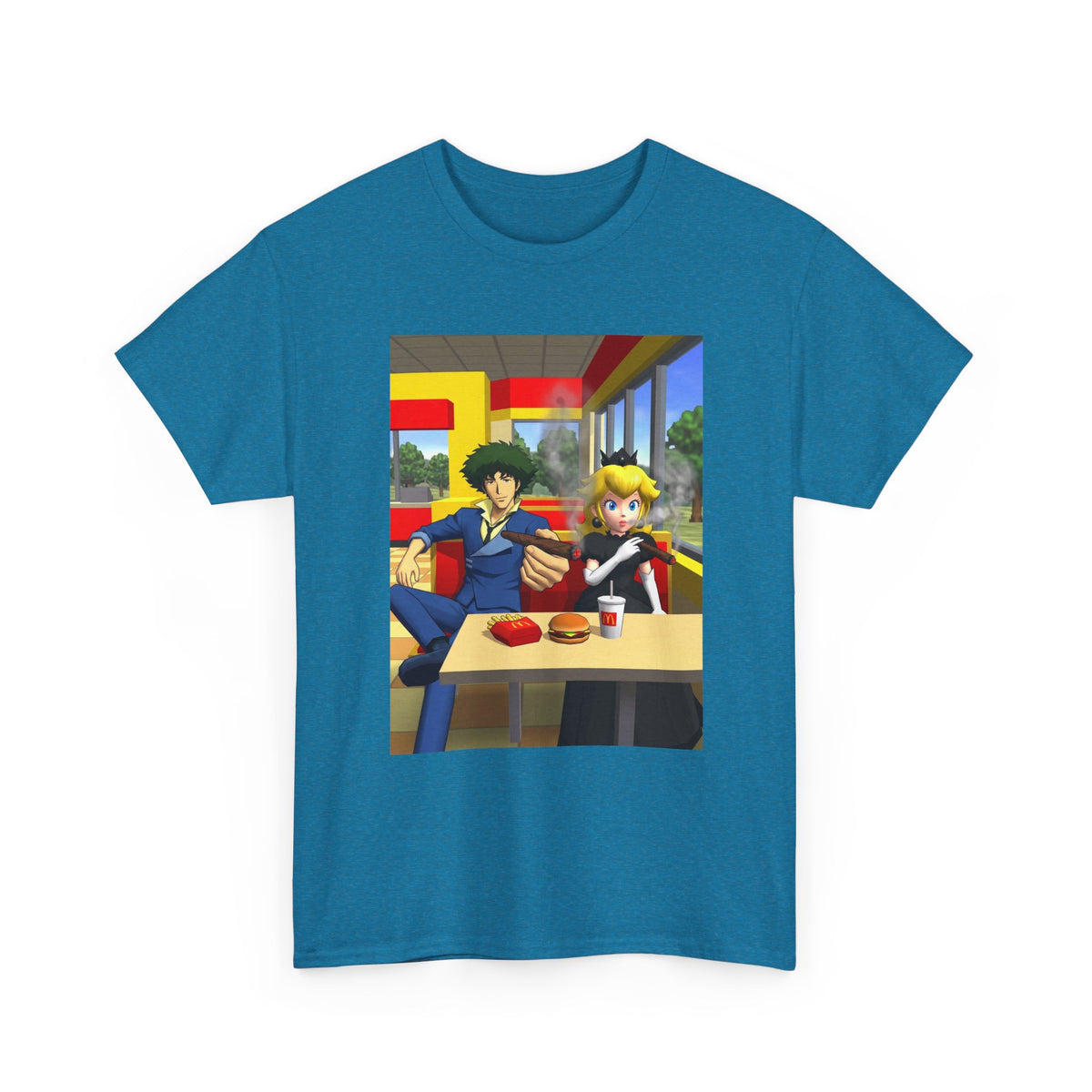 Spike Spiegel And Dark Peach Chilling Tee