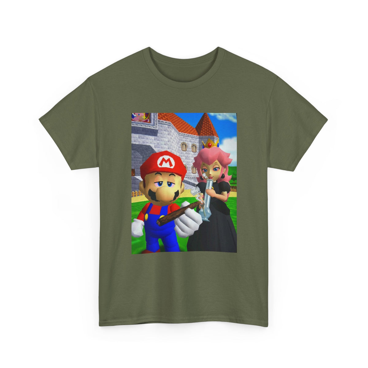 Mario And Peach Chilling At The Castle