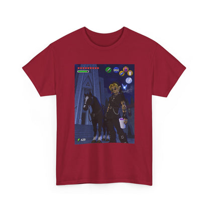 Goth Link Smoking With Epona Tee