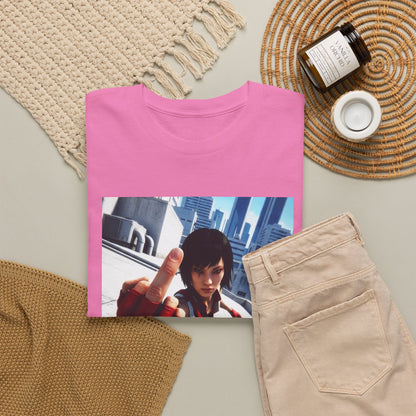 Faith Connors Flipping The Bird Rooftop Tee