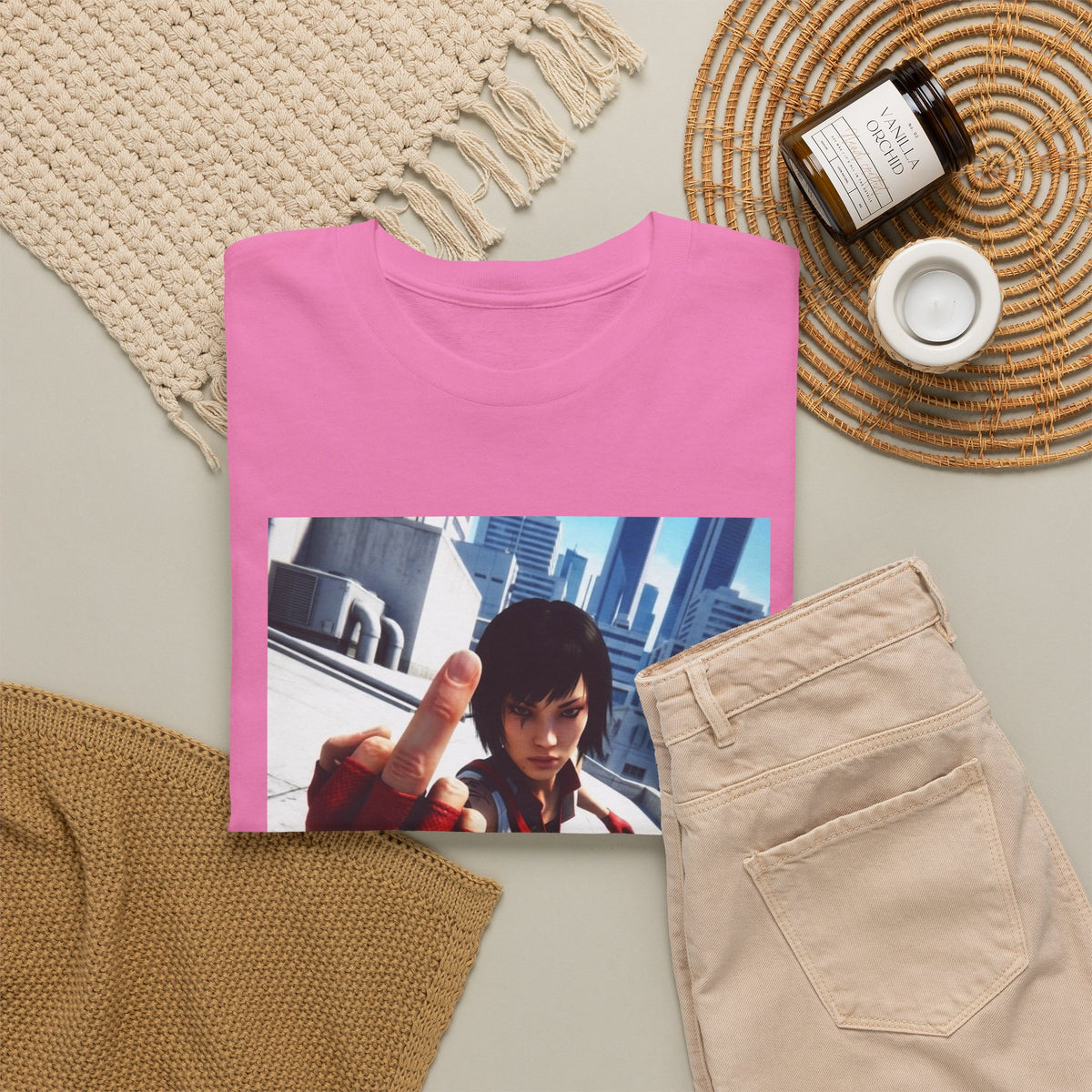 Faith Connors Flipping The Bird Rooftop Tee