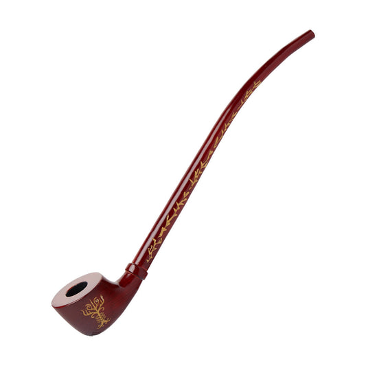 Shire Pipes Engraved Cherry Wood Hand Pipe - Fantasy Collector's Edition