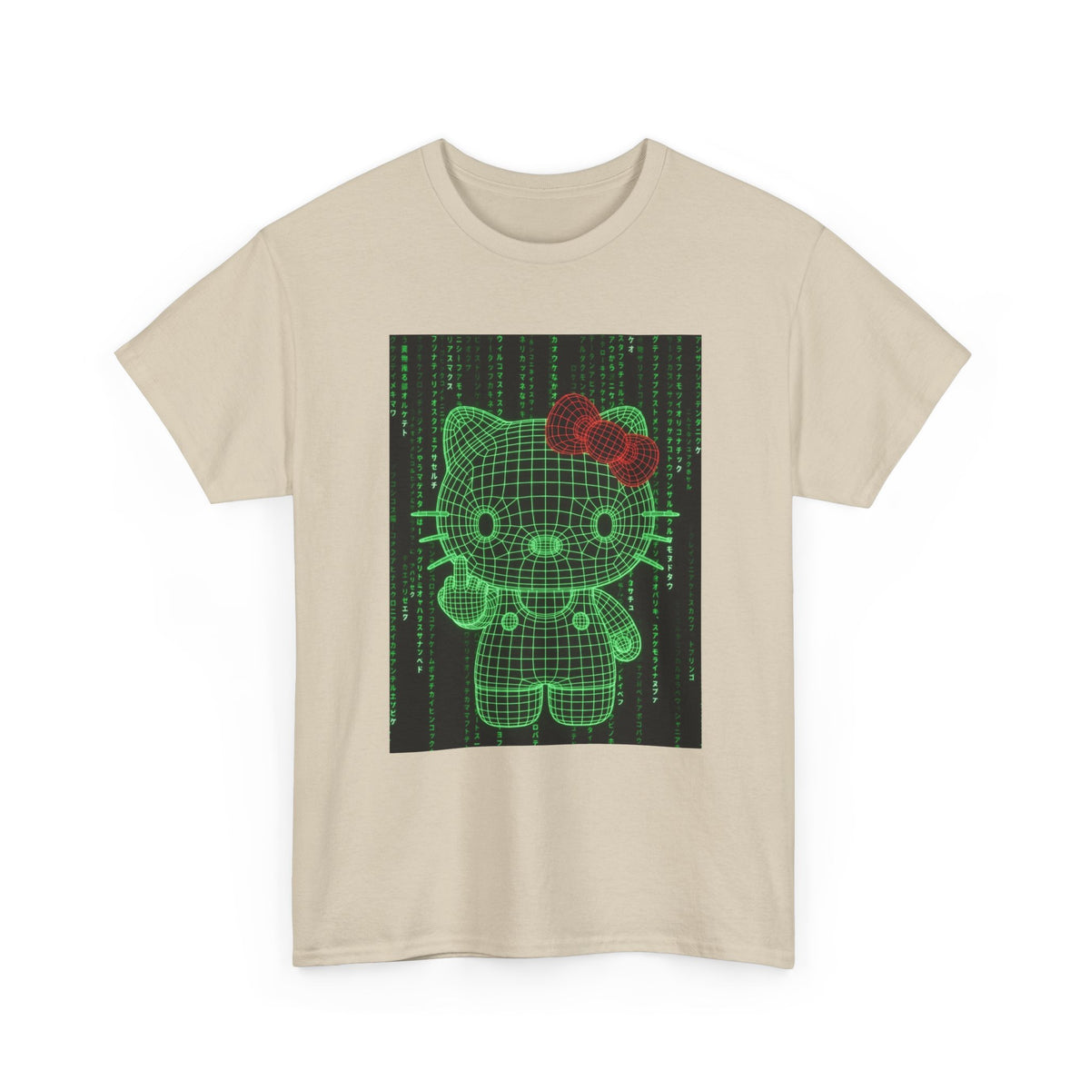 Cyber Hello Kitty Flips The Bird Tee