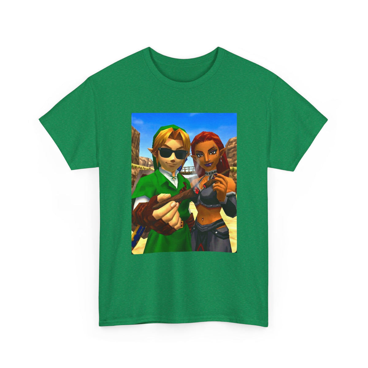 Link And Gerudo Blazing Out West Tee