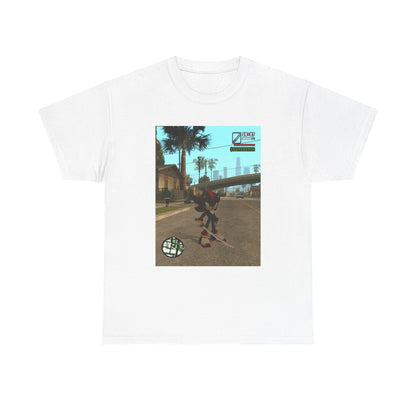 Shadow The Hedgehog Katana Wielding in Grove Street Tee