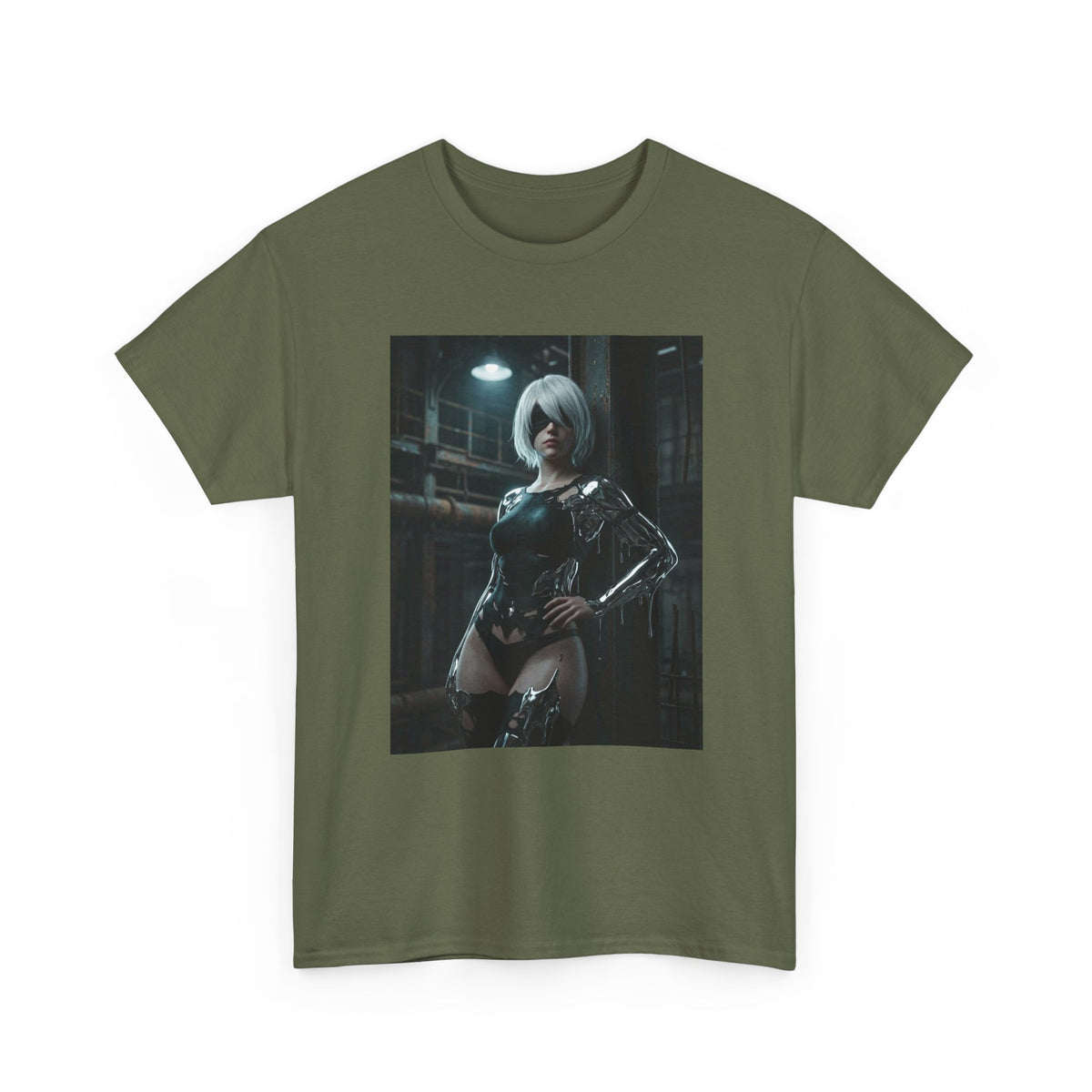 Android In Melted Chrome Cyberpunk Tee