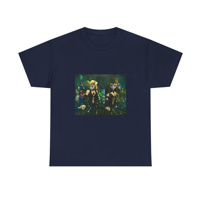 Princess Peach and Zelda DJing with Friends Tee