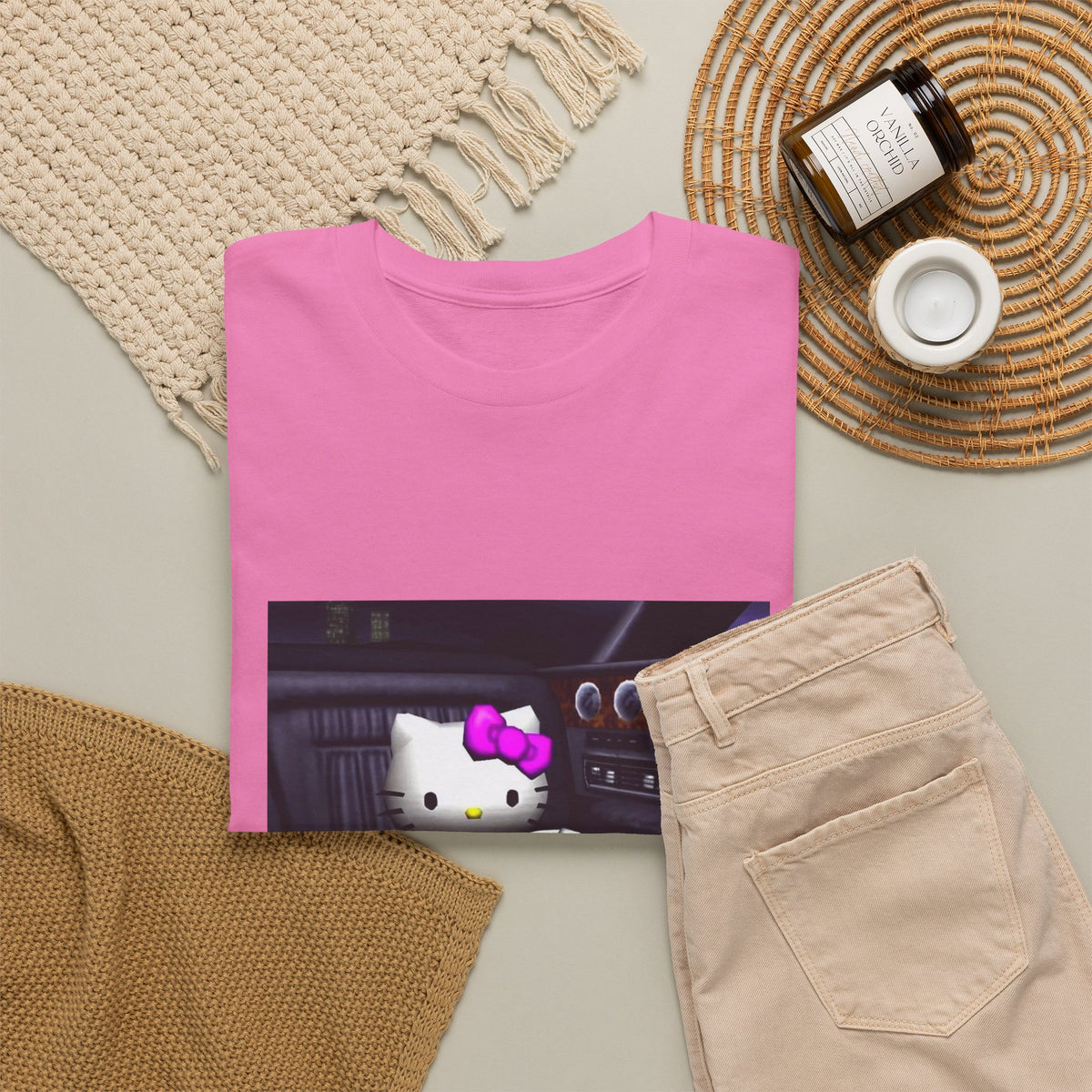 Kitty Pouring Purple Drank In Car Tee