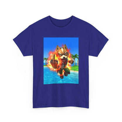 Fiery Fox Middle Finger Beach Tee