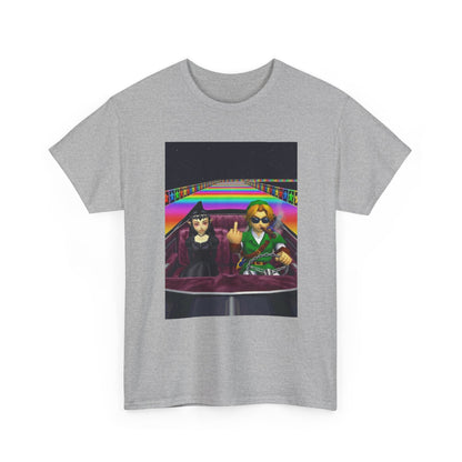 Link And Malon Driving Rainbow Road Tee