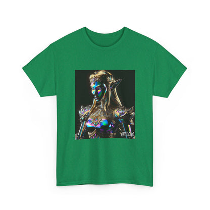 Iridescent Elven Warrior Princess Chrome Tee