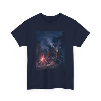 Ashen One Rests By Bonfire With Bong