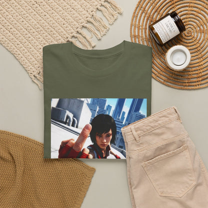 Faith Connors Flipping The Bird Rooftop Tee
