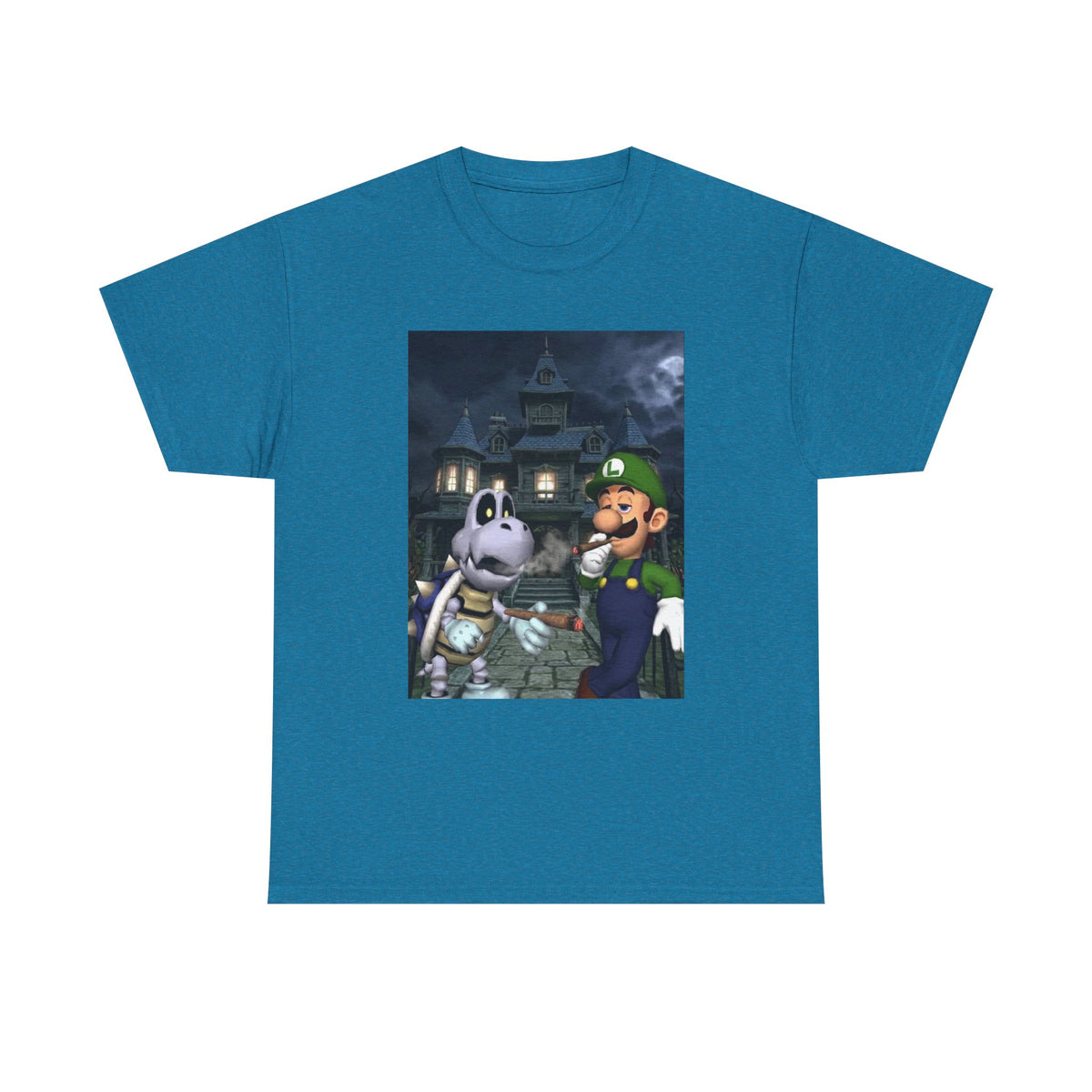 Luigi and Dry Bones Hotboxing Haunted Mansion Tee