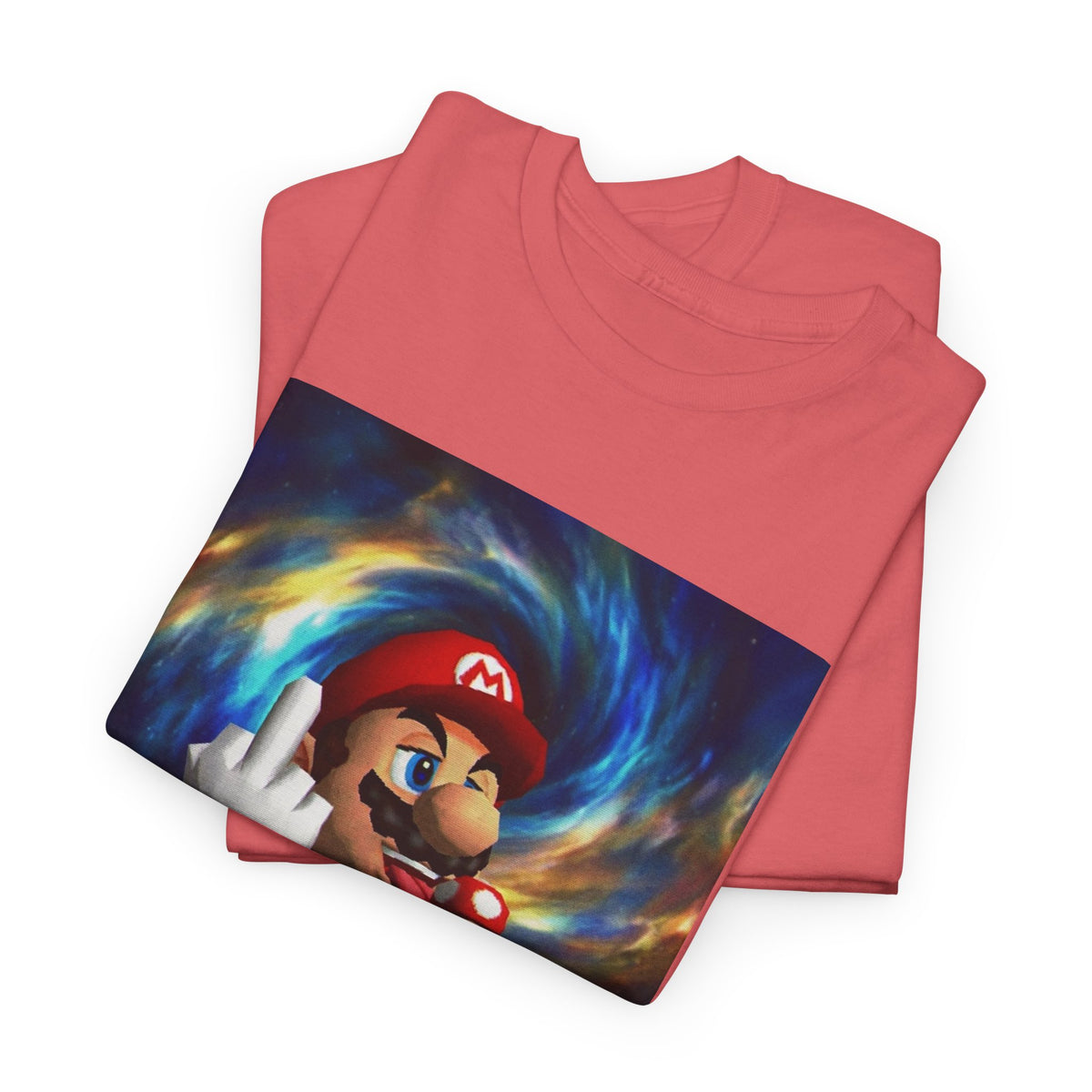 Mario Showing Middle Finger With Mushroom