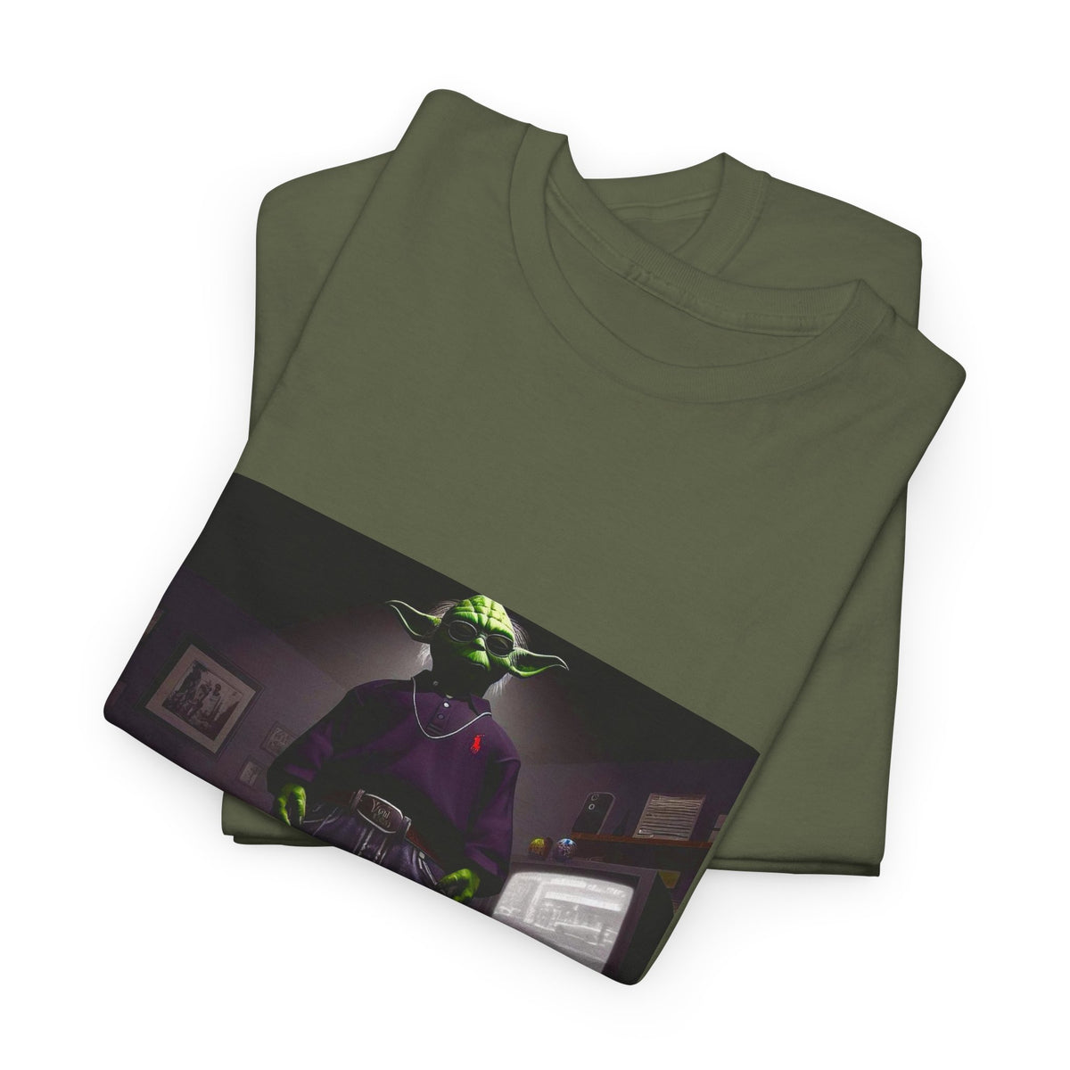 Yoda In Y2K Drip Standing Confidently