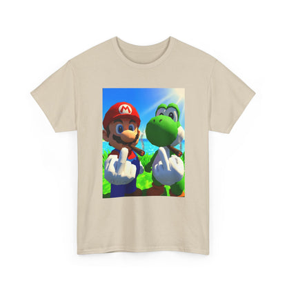 Mario And Yoshi Flipping The Bird
