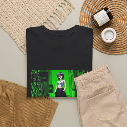 Anime Girl In Matrix Code City