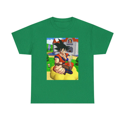 Goku Blazing On Nimbus At Mushroom Kingdom