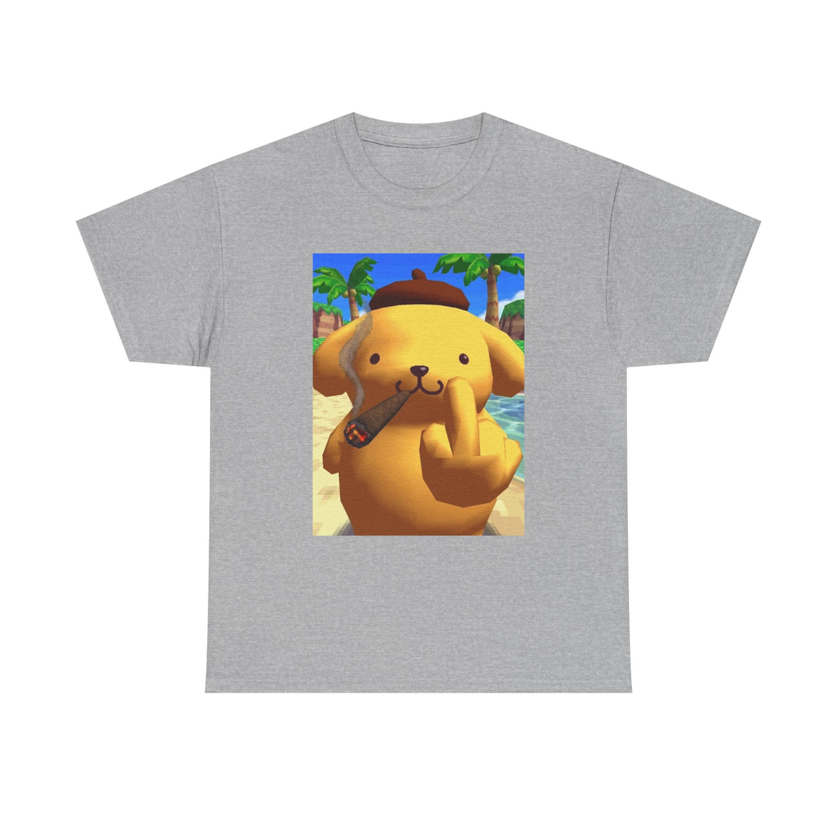 Pompompurin Smoking Blunt & Flipping Off