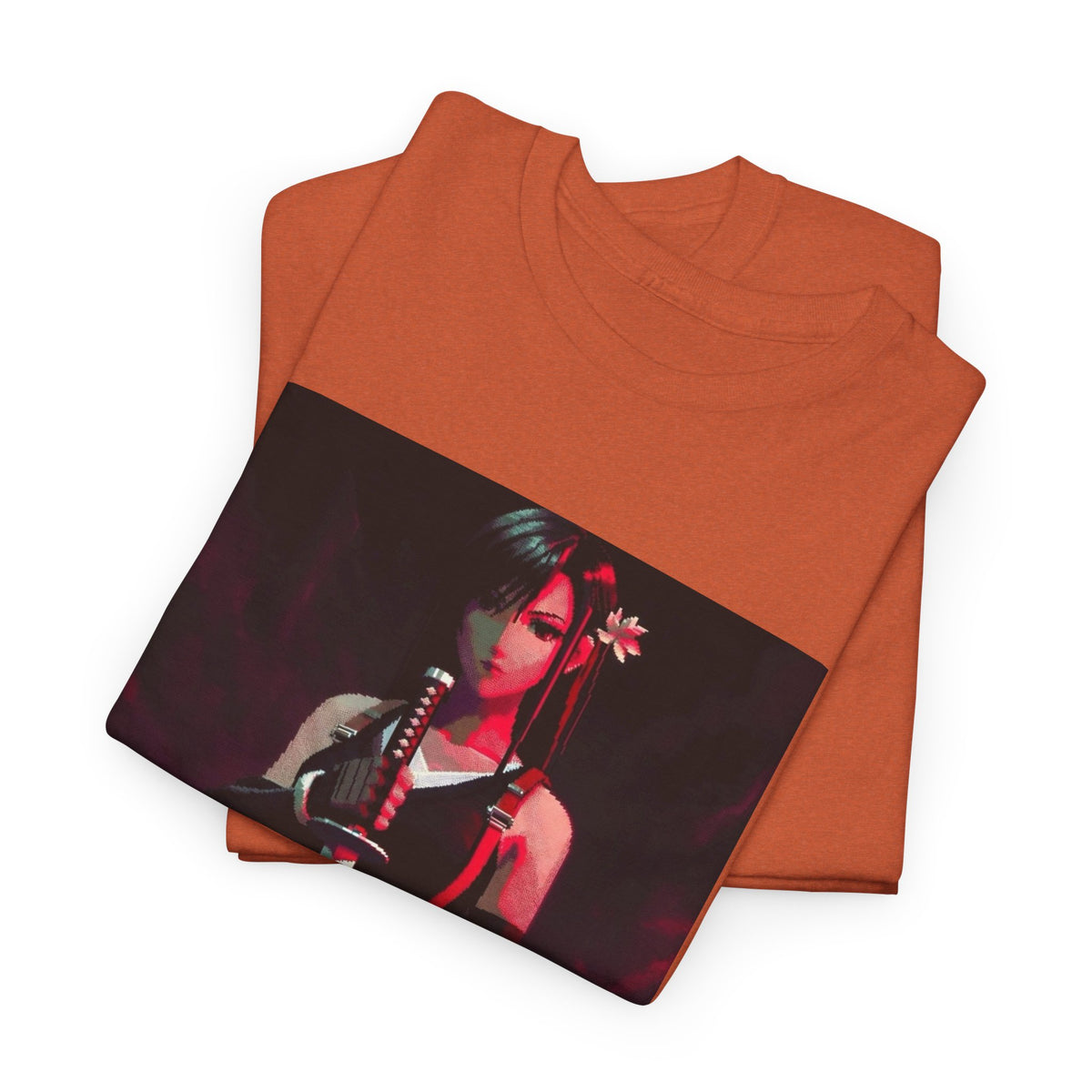 Pixel Tifa Lockhart With Katana Tee