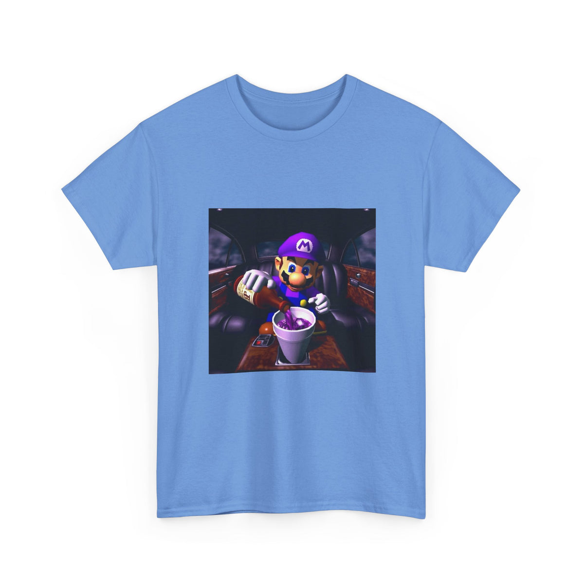 Waluigi Pouring Purple Drank In Limo Tee