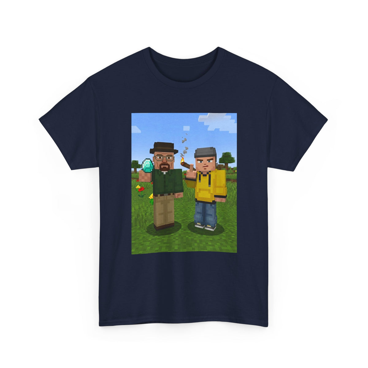 Blocky Chemist And Apprentice Smoking