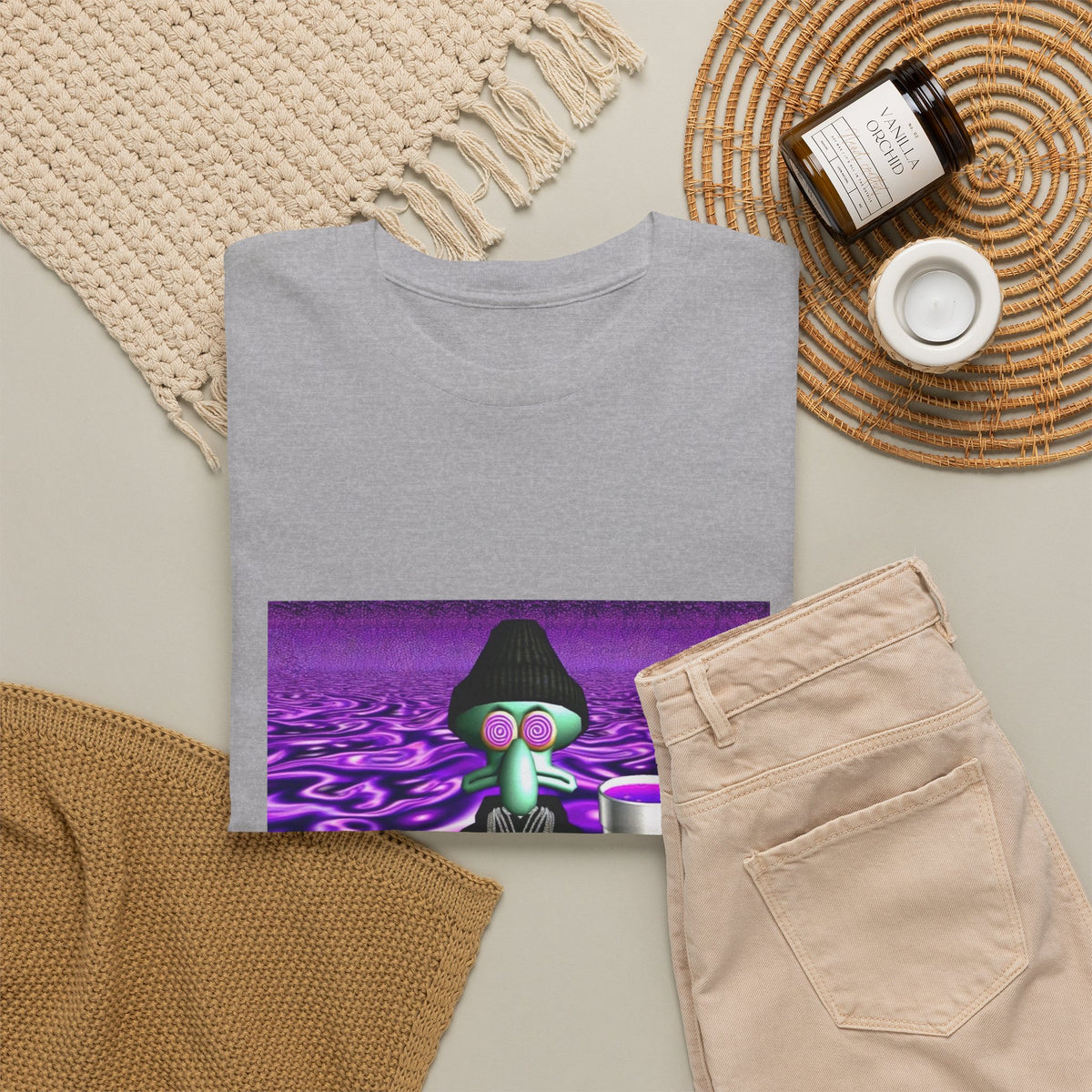 Squidward Sipping Lean In A Purple Haze