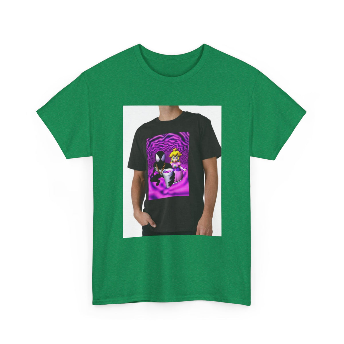 Symbiote And Princess On Purple Swirls