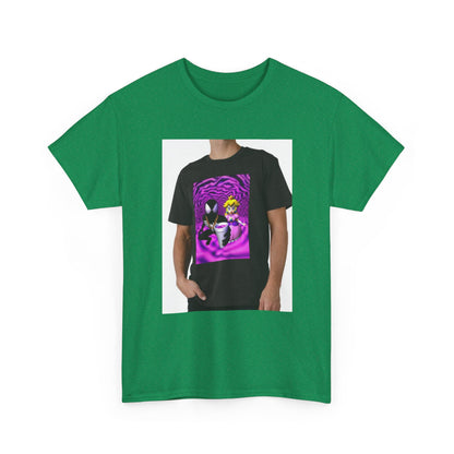 Symbiote And Princess On Purple Swirls