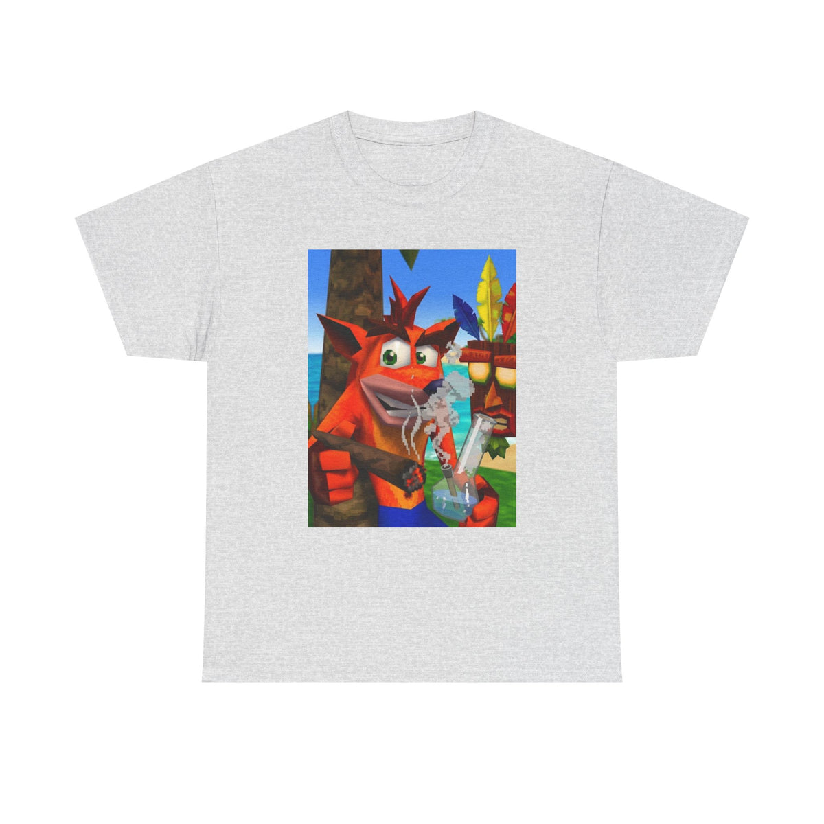 Crash Bandicoot Taking A Hit Tee