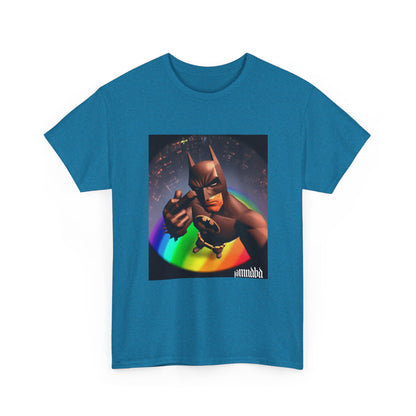 Batman Giving Finger Over Rainbow City