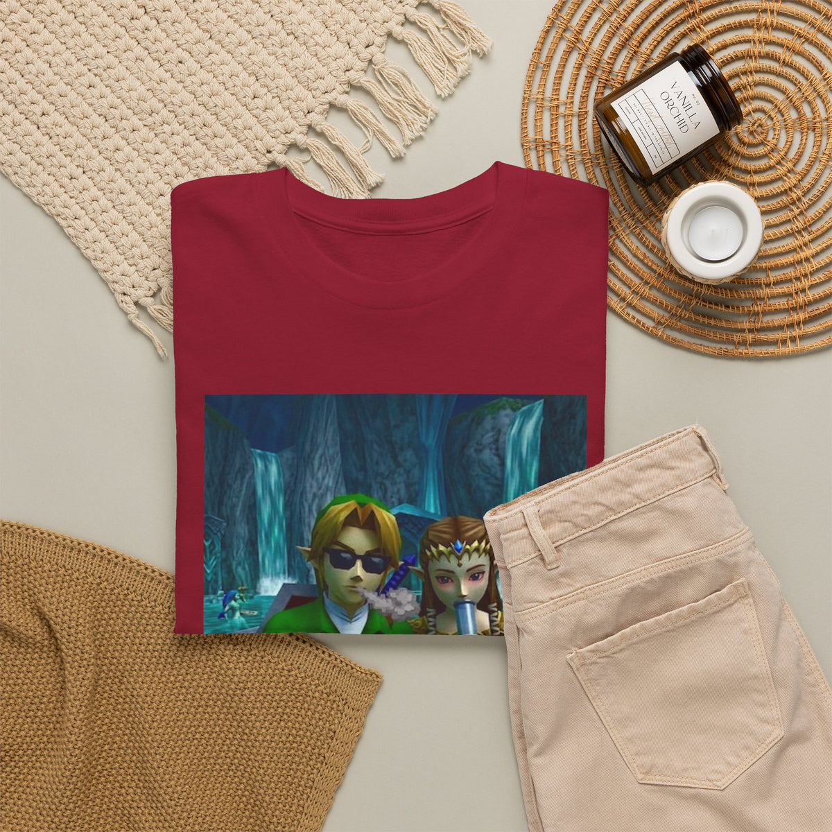 Link And Zelda Sharing A Smoke Tee