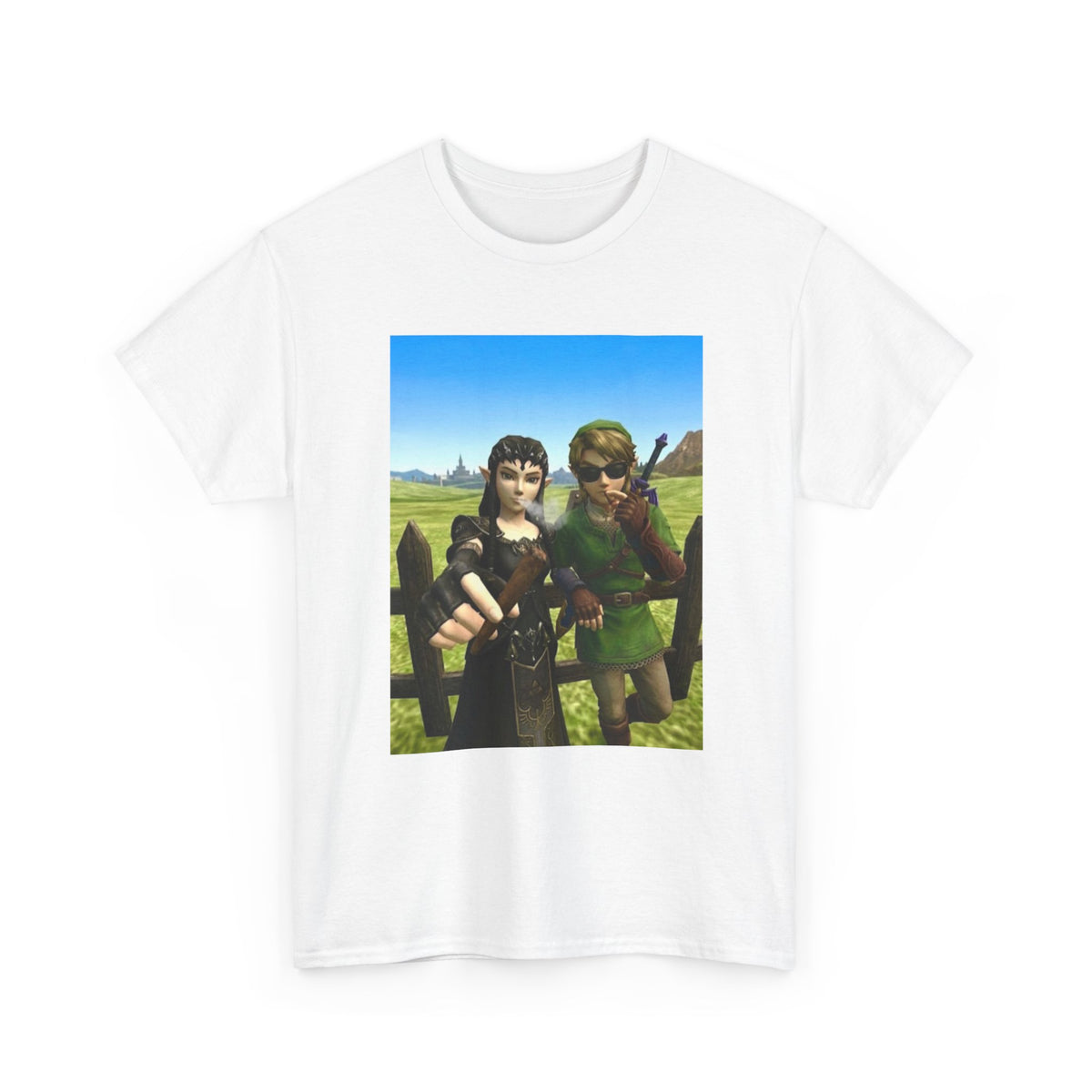 Link And Midna Smoking Blunts Tee