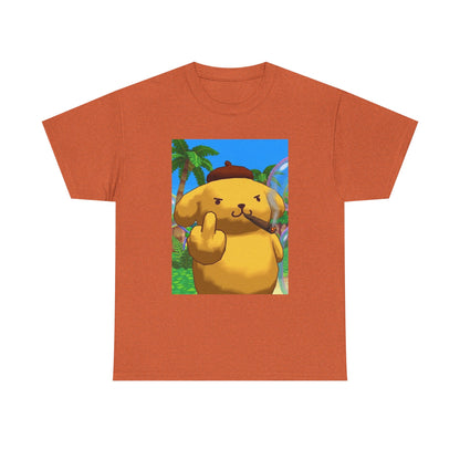 Pompompurin Smoking Blunt Flipping Bird Tee