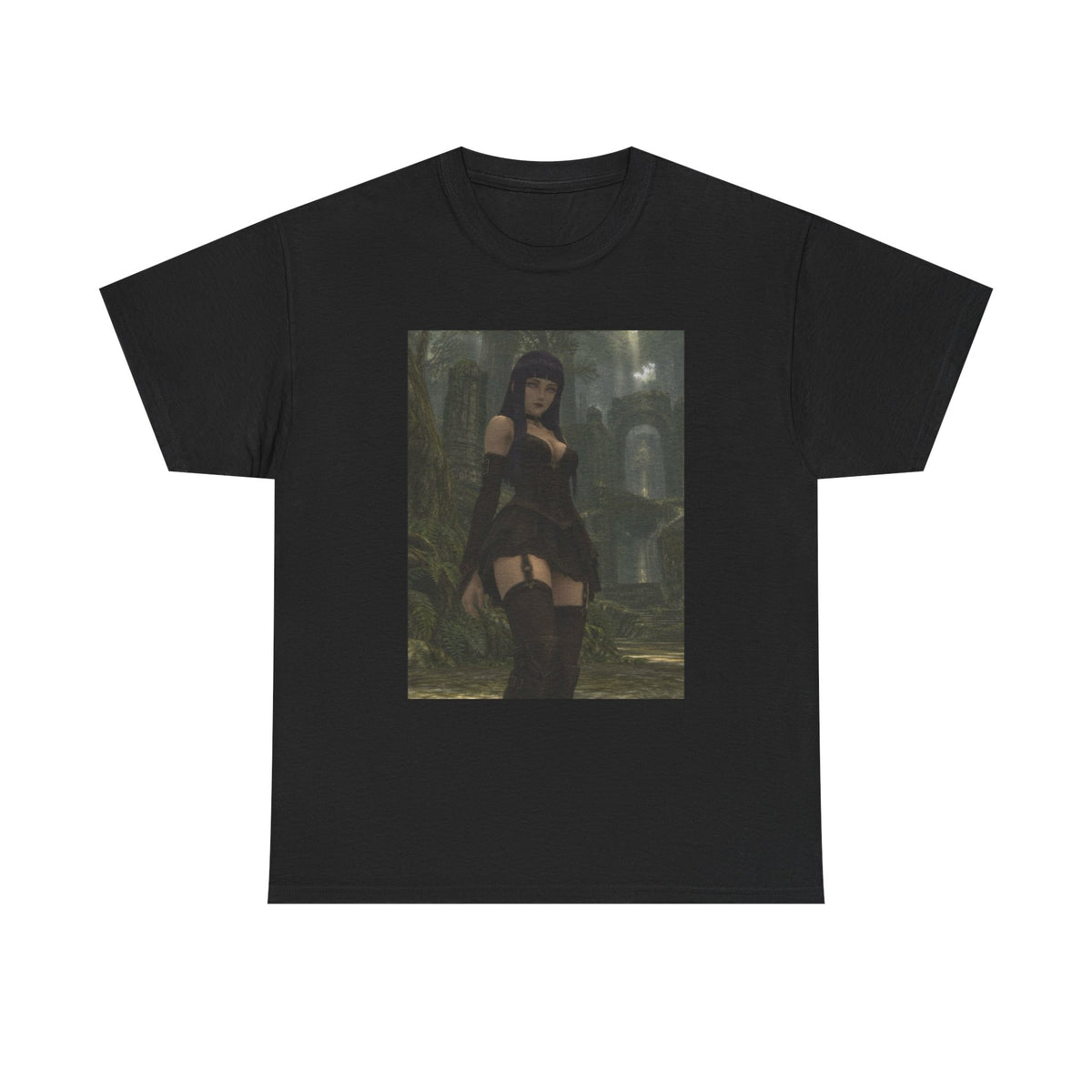 Gothic Byakugan Hinata In Ruined Forest
