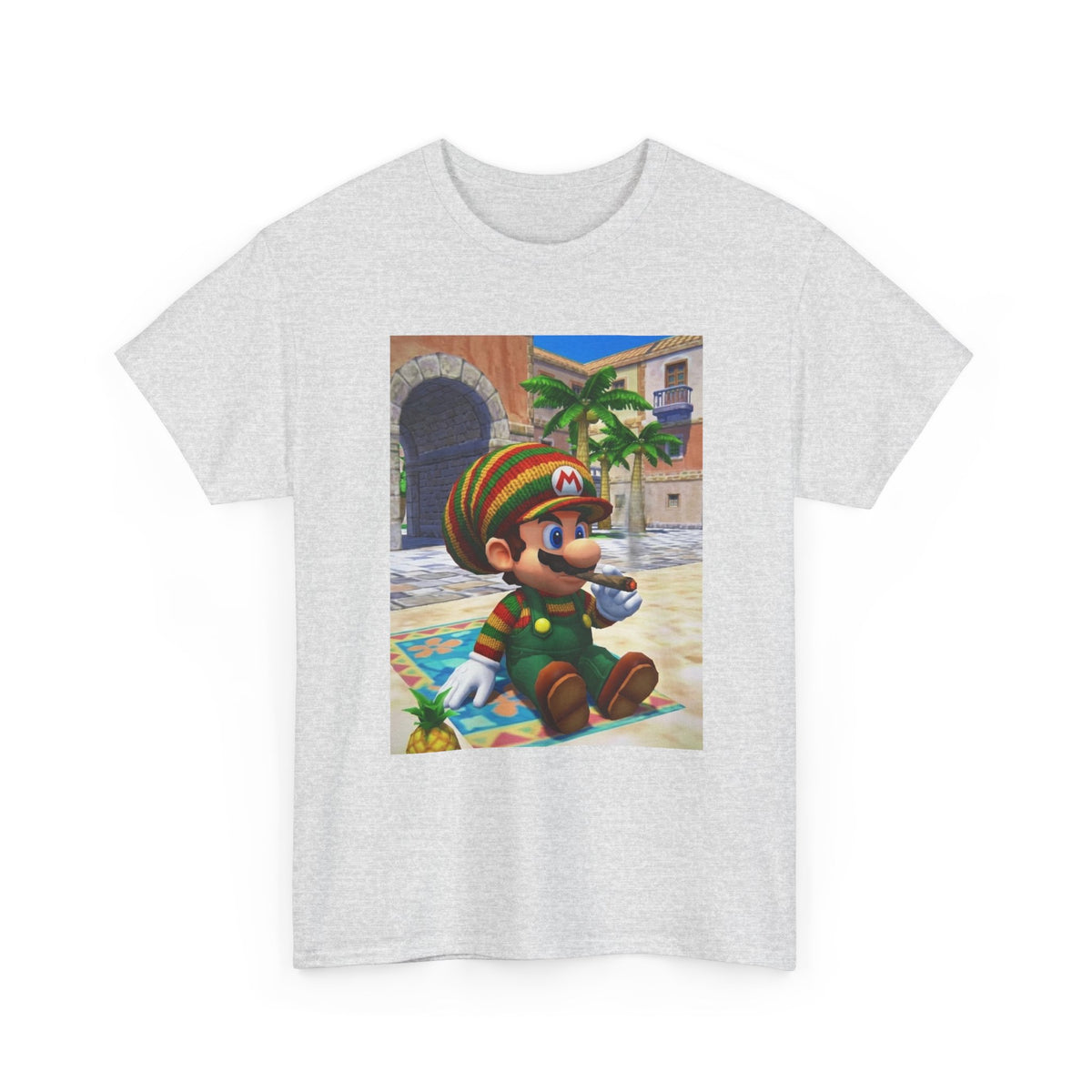 Rasta Mario Chilling With A Blunt